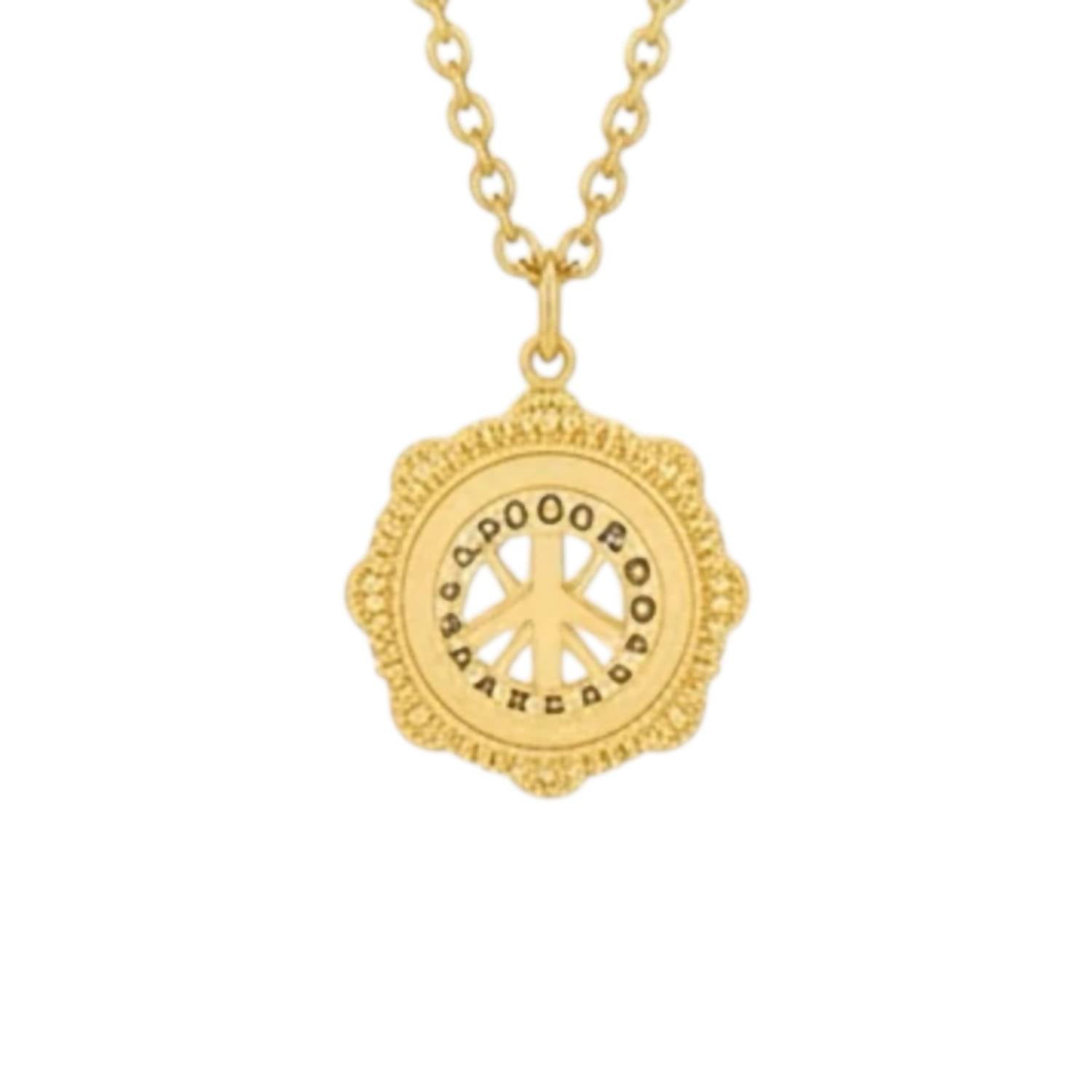 Women's Bee Medallion Necklace In Gold
