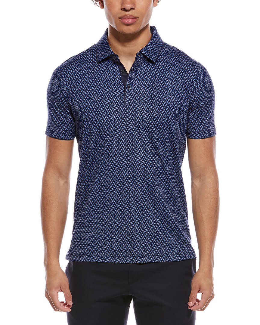 Raffi Jacquard Printed Polo Shirt
