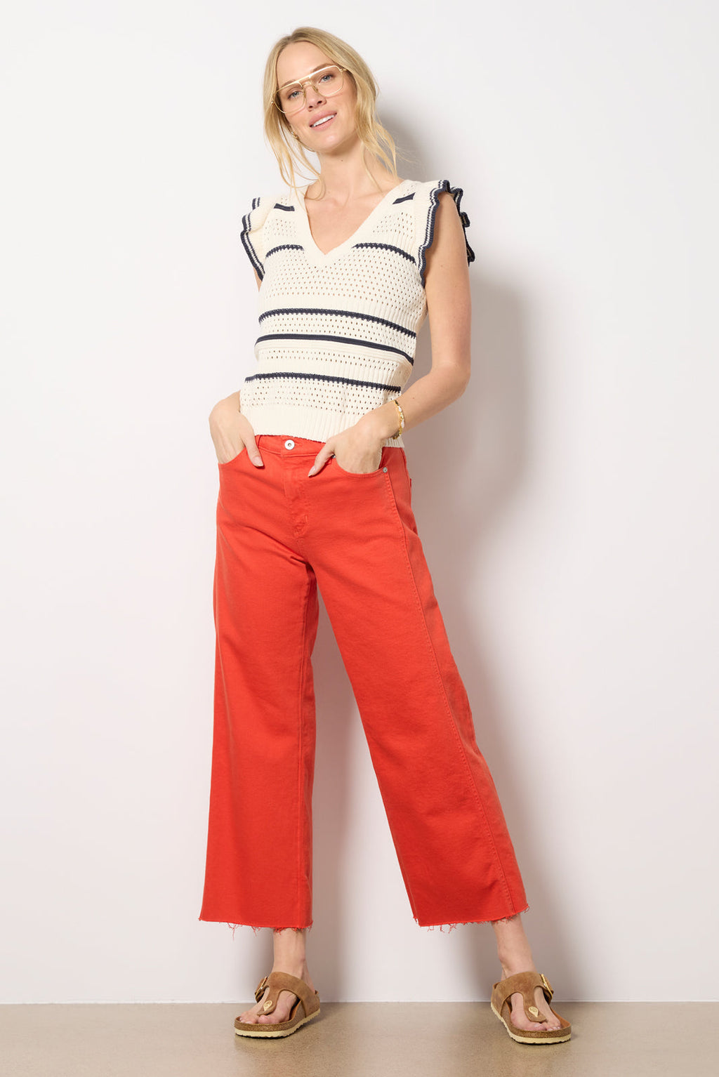 Women's Saige Wide Leg Crop Jeans