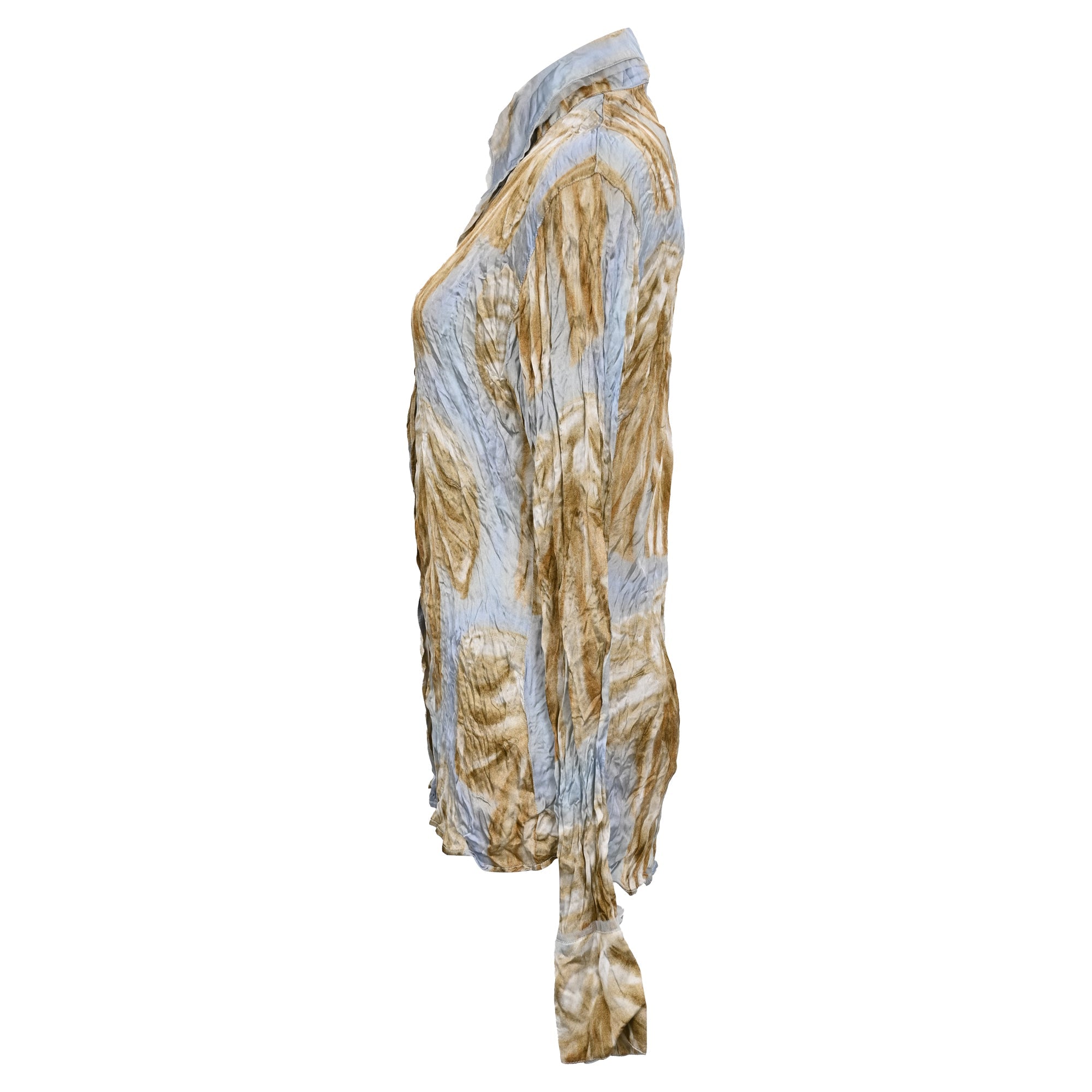 Acne Studios Printed Button-up Shirt In Multicolor Viscose