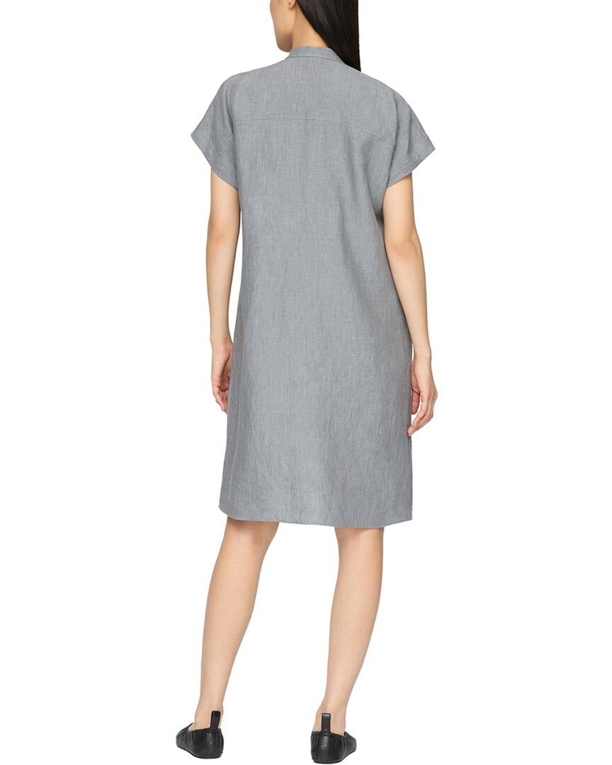 Lafayette 148 New York Petite Pintuck Bib Linen Blouse