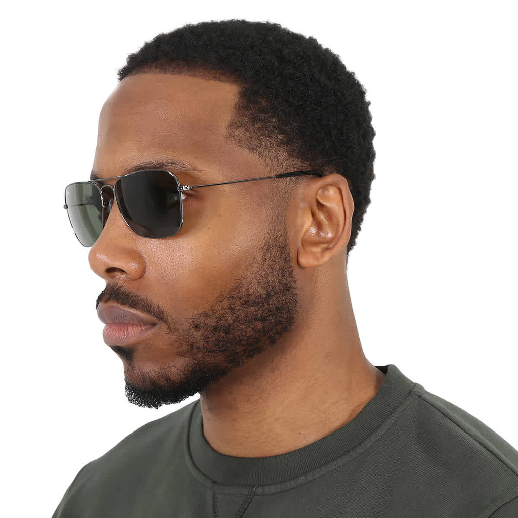 Ray Ban Caravan Green Classic G-15 Square Unisex Sunglasses RB3136 004 58