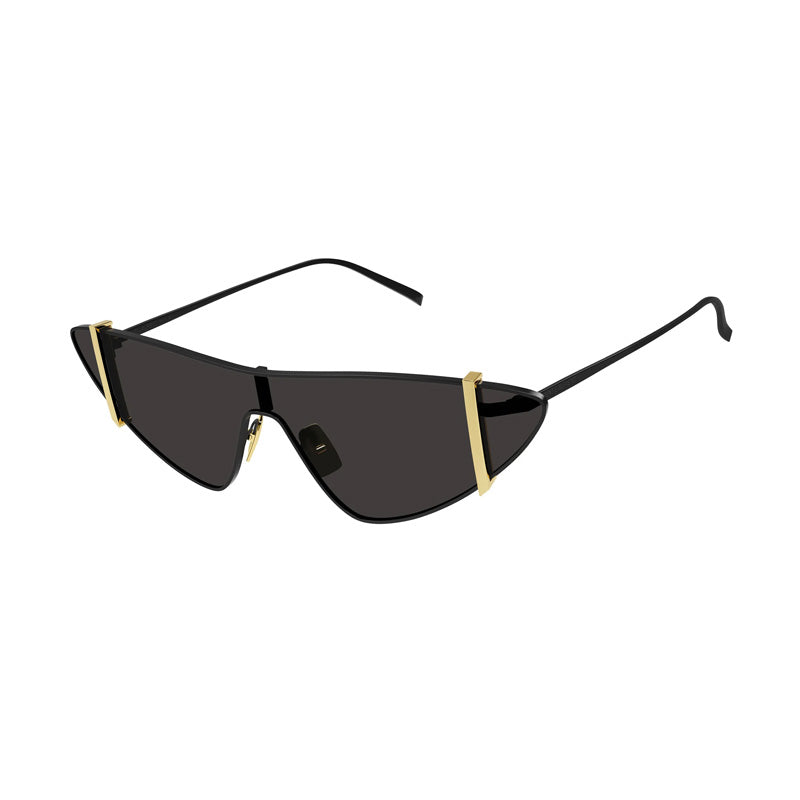 Saint Laurent Sunglasses Shield Full Rim, Black Frame And Black Lens Sl536001