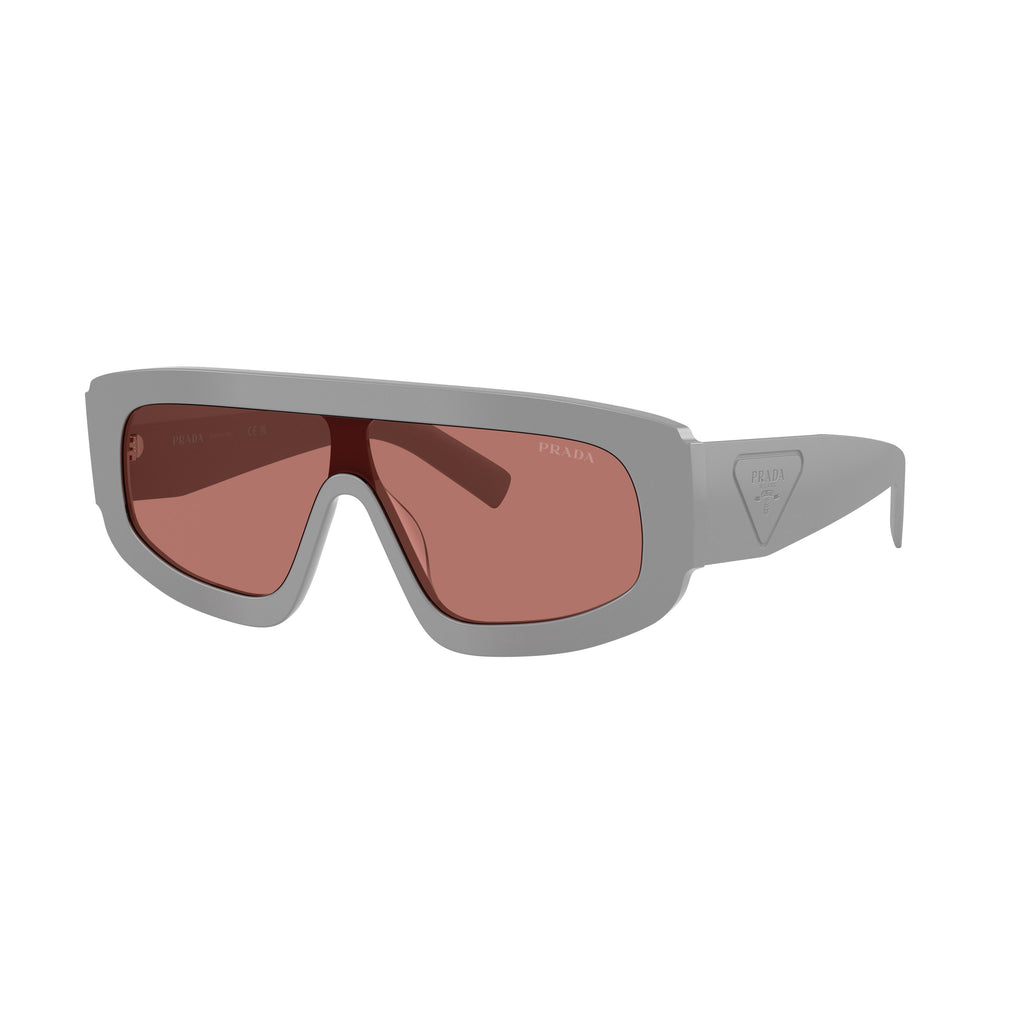 Oversized Rectangular Frame Sunglasses With Triangular Logo Detail