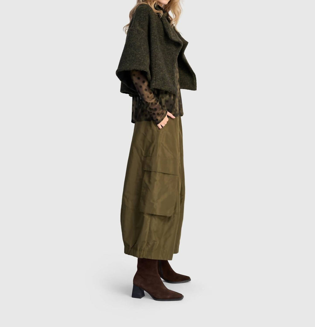 Urban Capulet Crop Jacket In Khaki