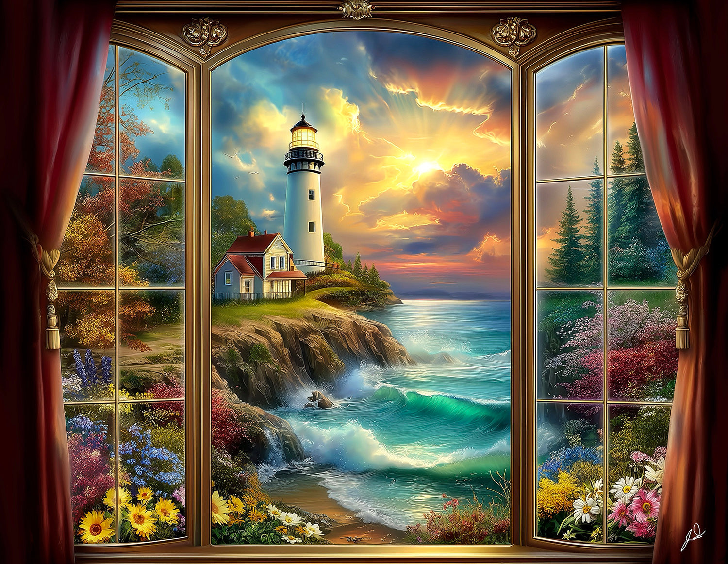 A Beautiful View 1000 piece Jigsaw Puzzle for Adults Large Pieces