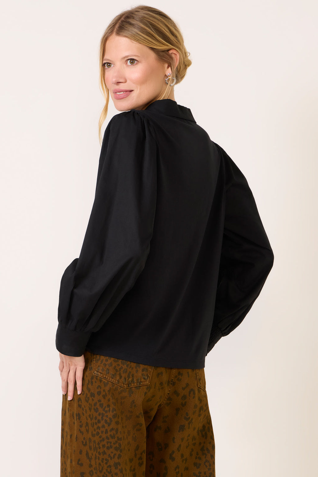 Women's Nelly Mixed Media Top