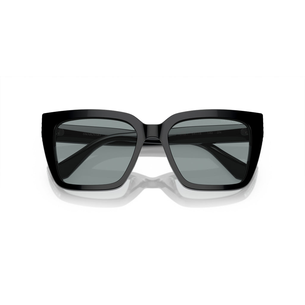 0Sk6013 Oversized Square Frame Sunglasses with Crystal Embellishments