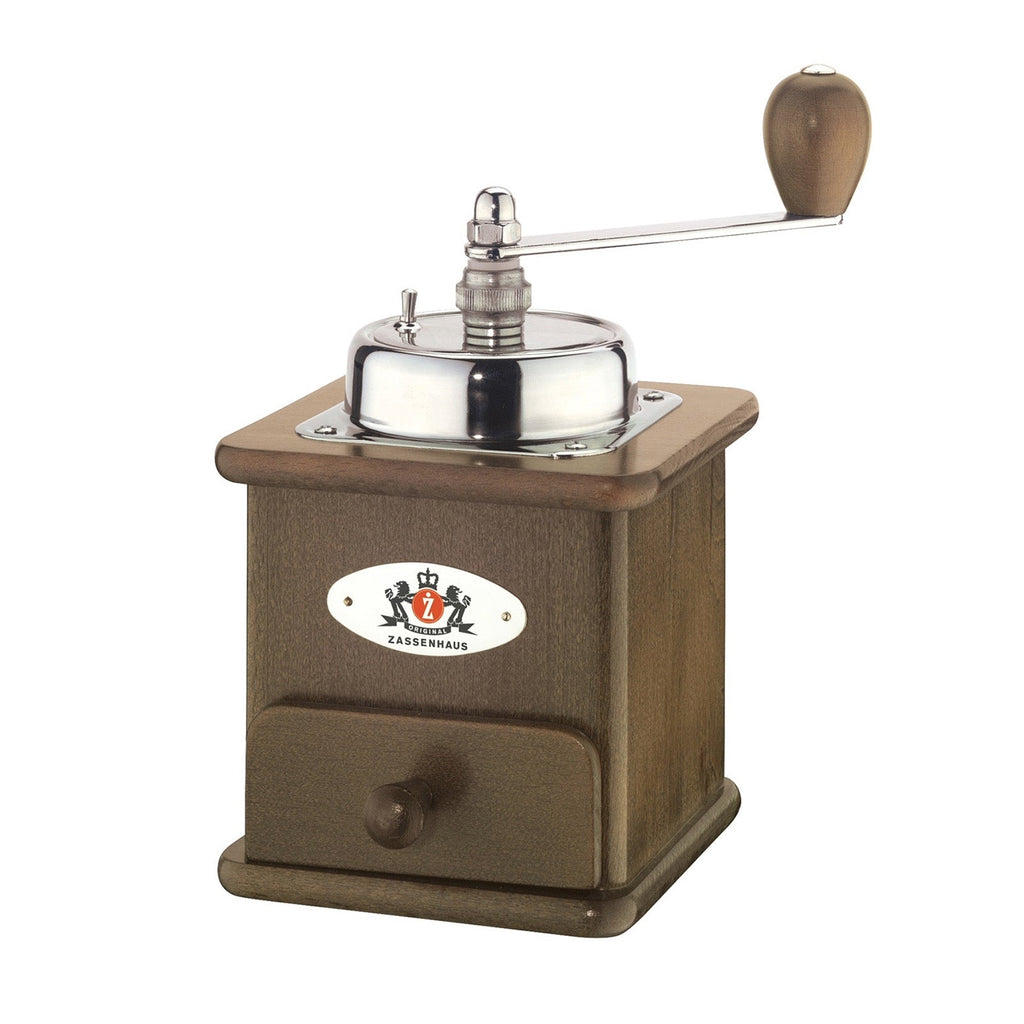 Zassenhaus Brasilla Manual Hand Crank Coffee Mill and Grinder, Dark Beechwood