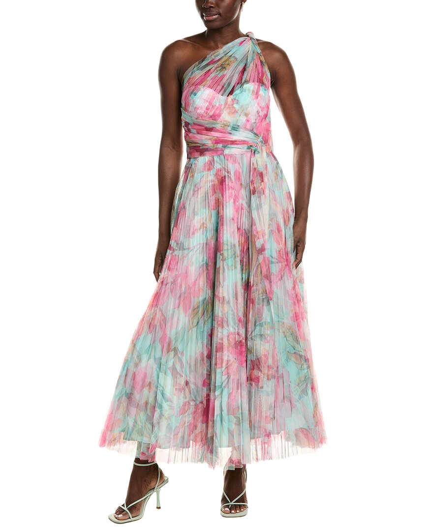 Hutch Philippa Pleated Mesh Gown