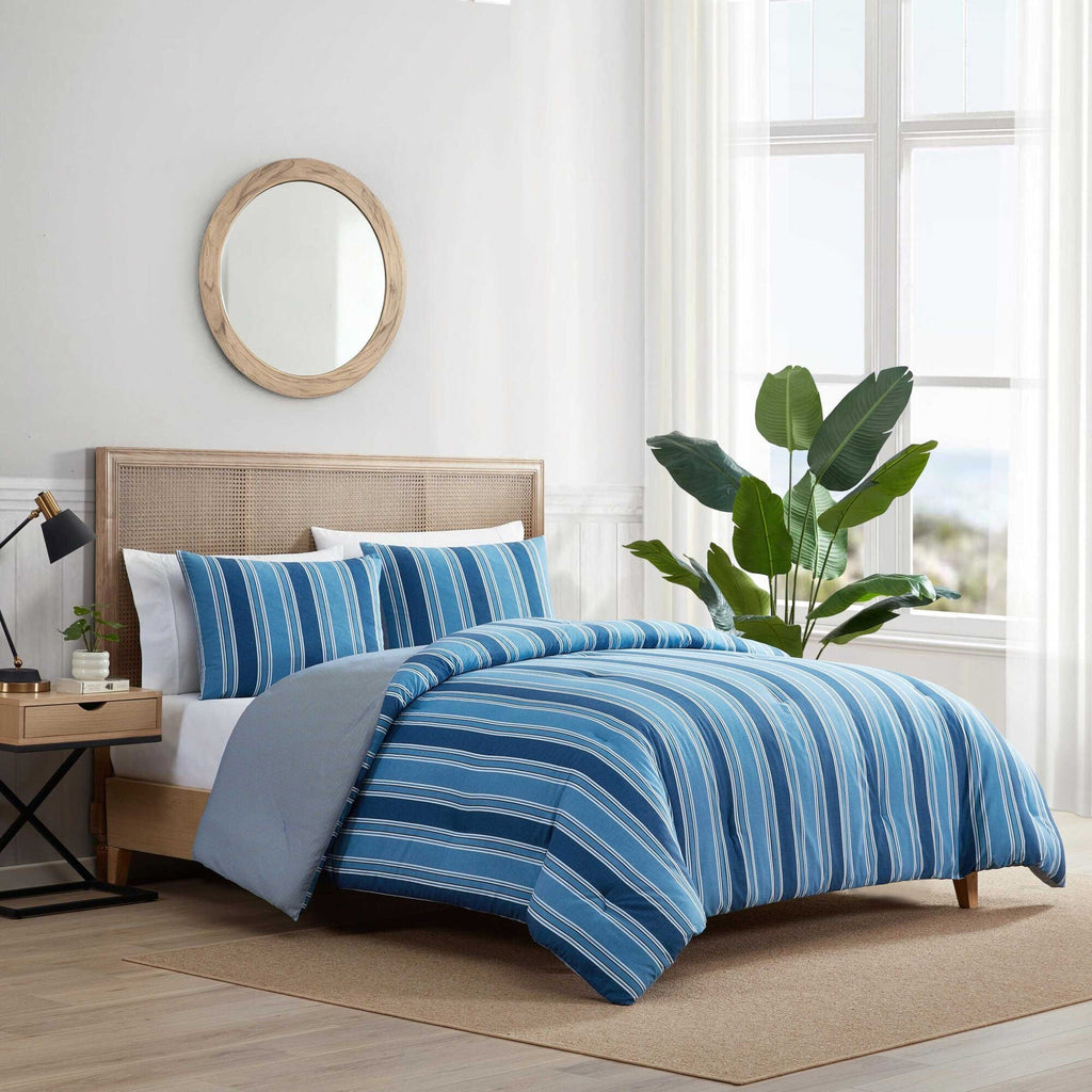 Nautica Gilpin Stripe Blue Full/Queen Comforter Set