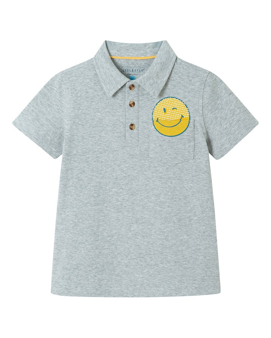 Andy & Evan Smile Pocket Polo Shirt