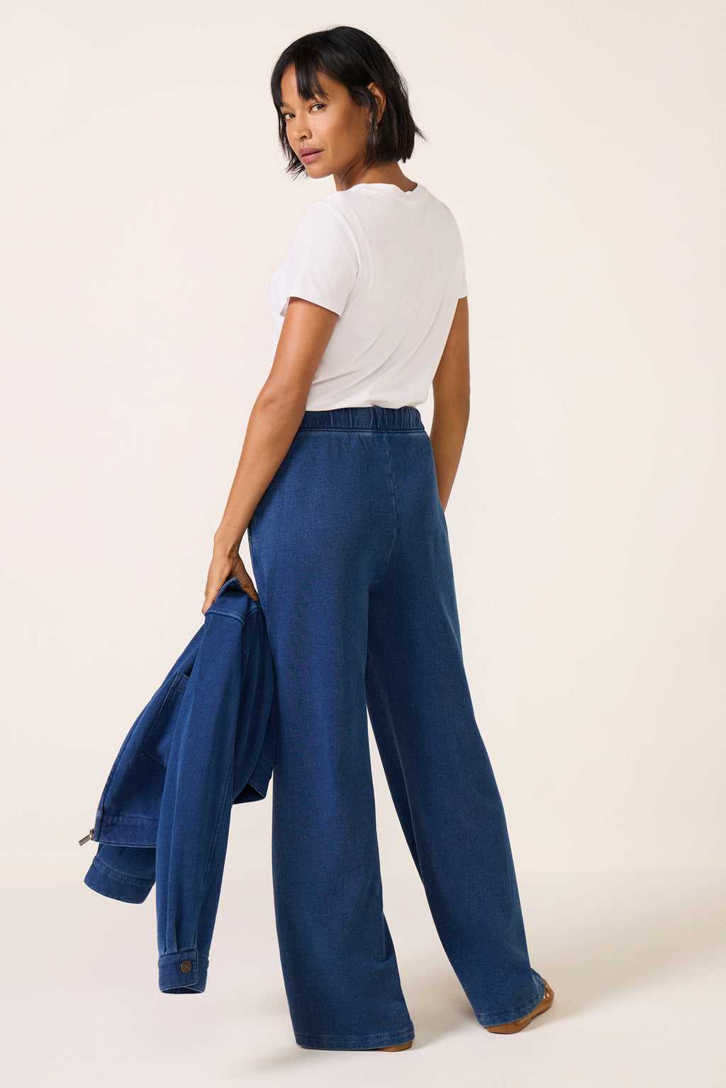 Women's Hunter Knit Denim Wide Leg Pants