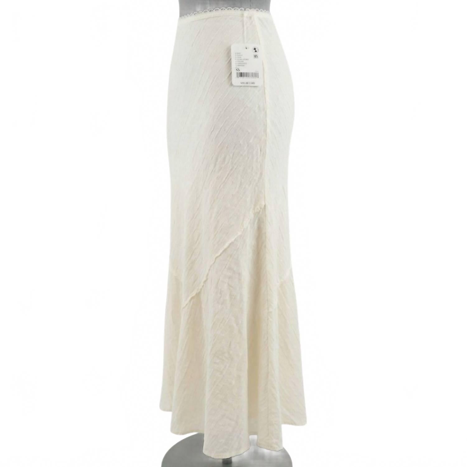 Intimately Sweet On Your Bias Skirt In Clean Ivory