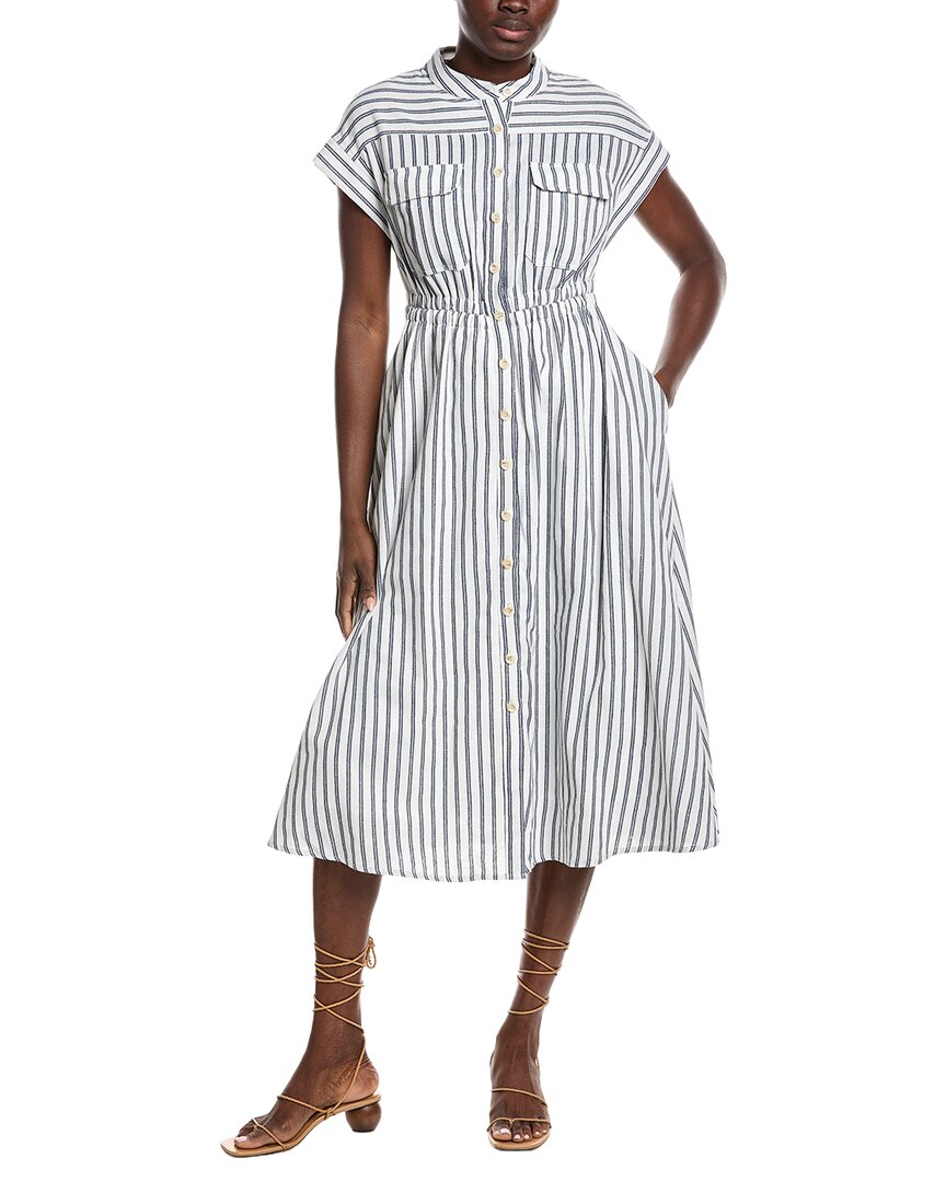 Gracia Linen-Blend A-Line Dress