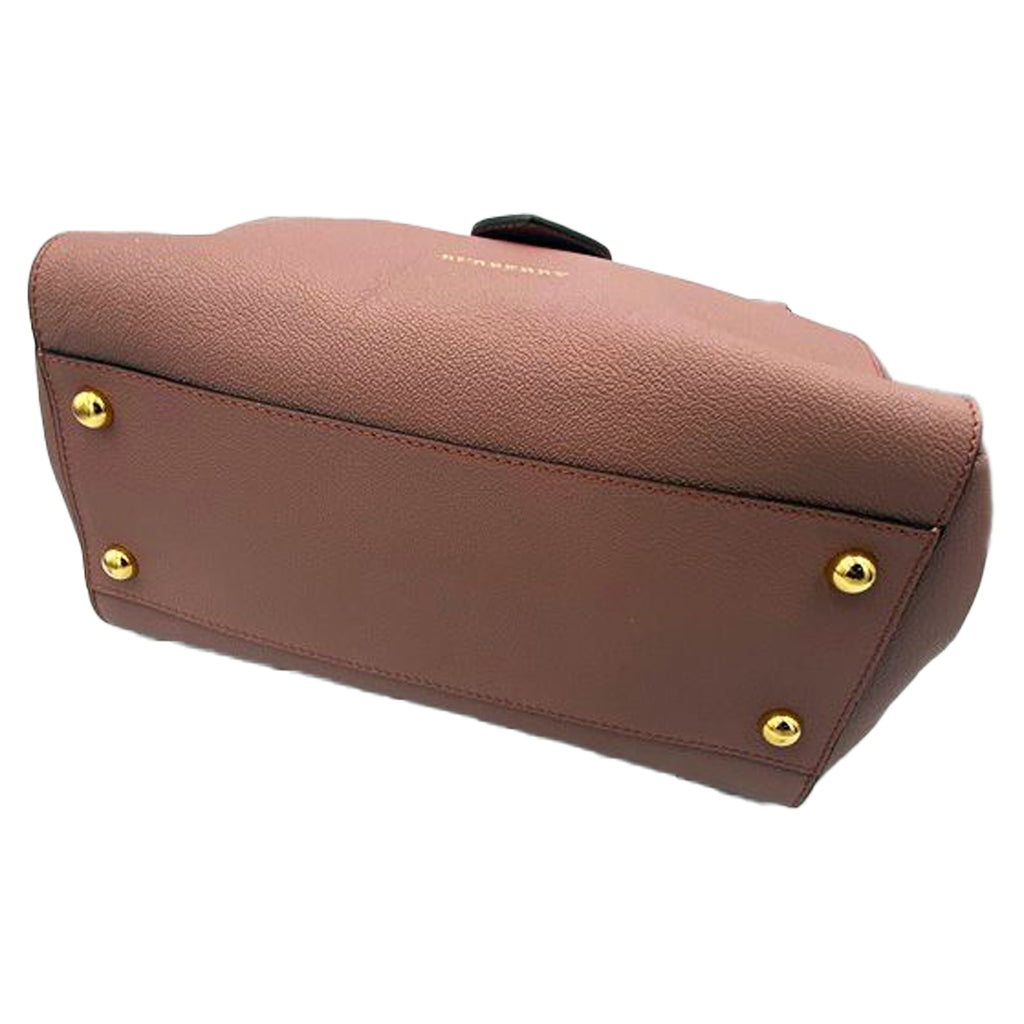 Leather Grainy Buckle Two-way Bag