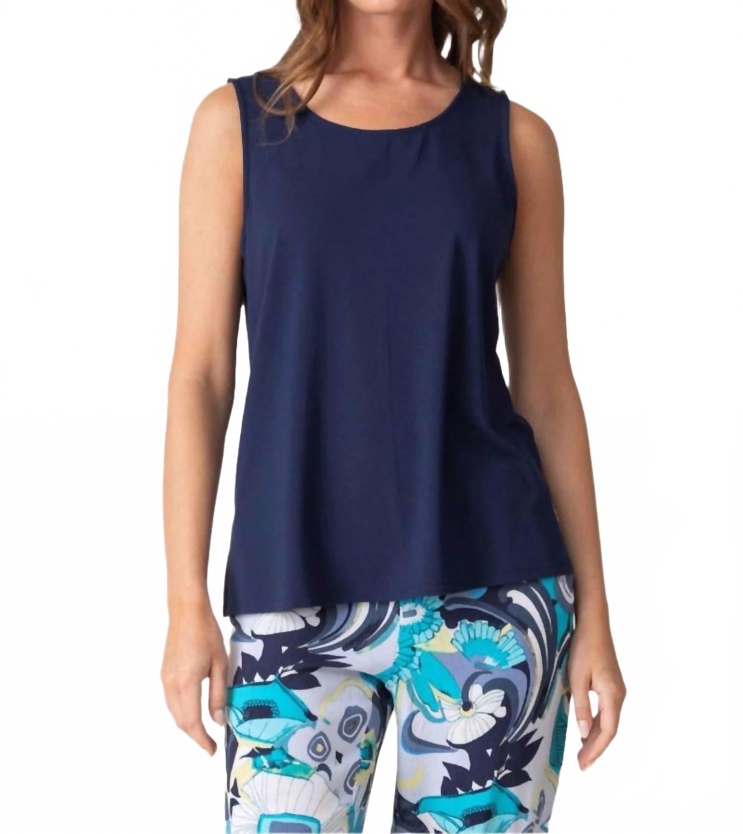 Core Travel Tank Top In Navy