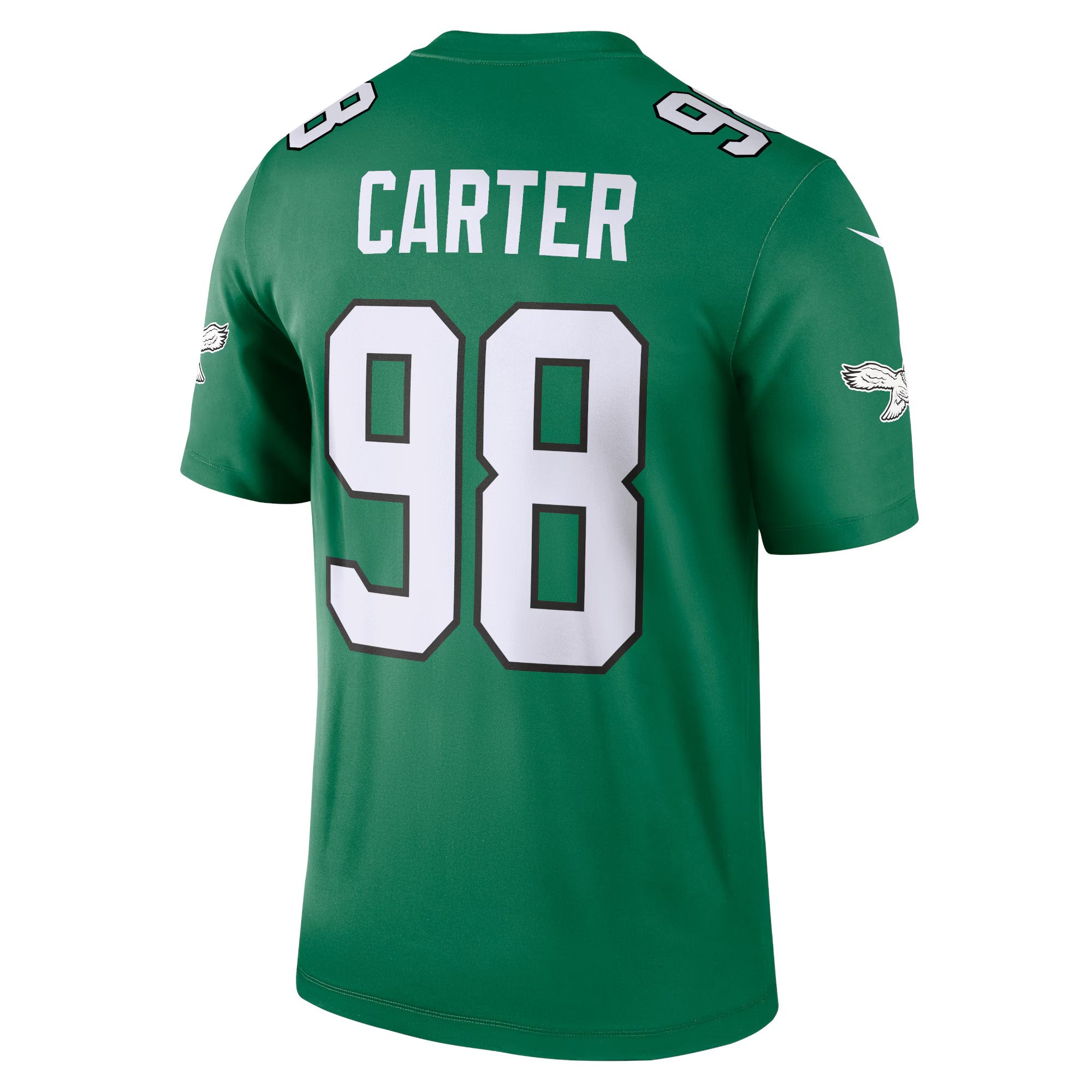 Philadelphia Eagles Jalen Carter Kelly Green Legend Player Performance Top