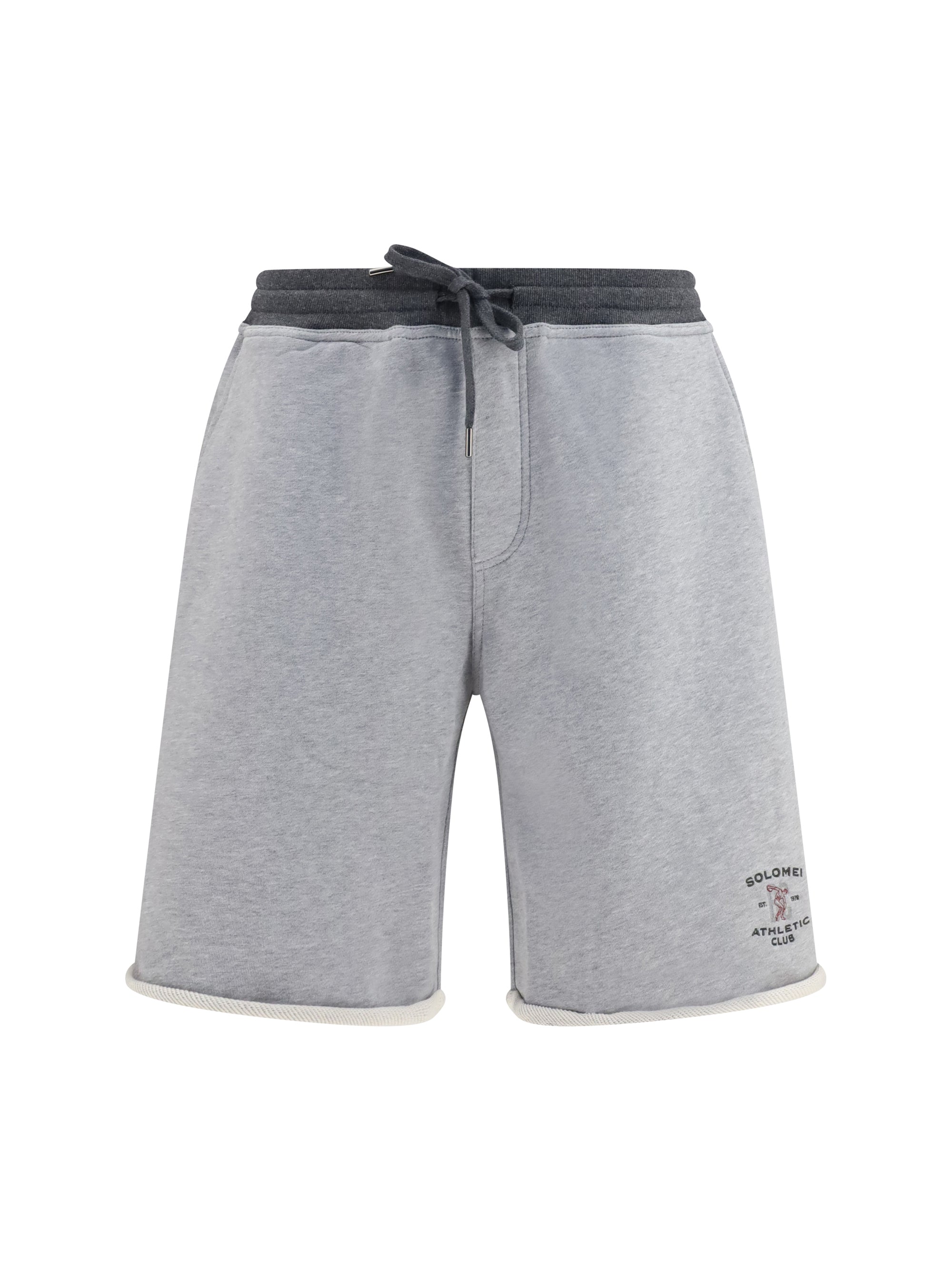 Brunello Cucinelli Men Cotton Drawstring Shorts
