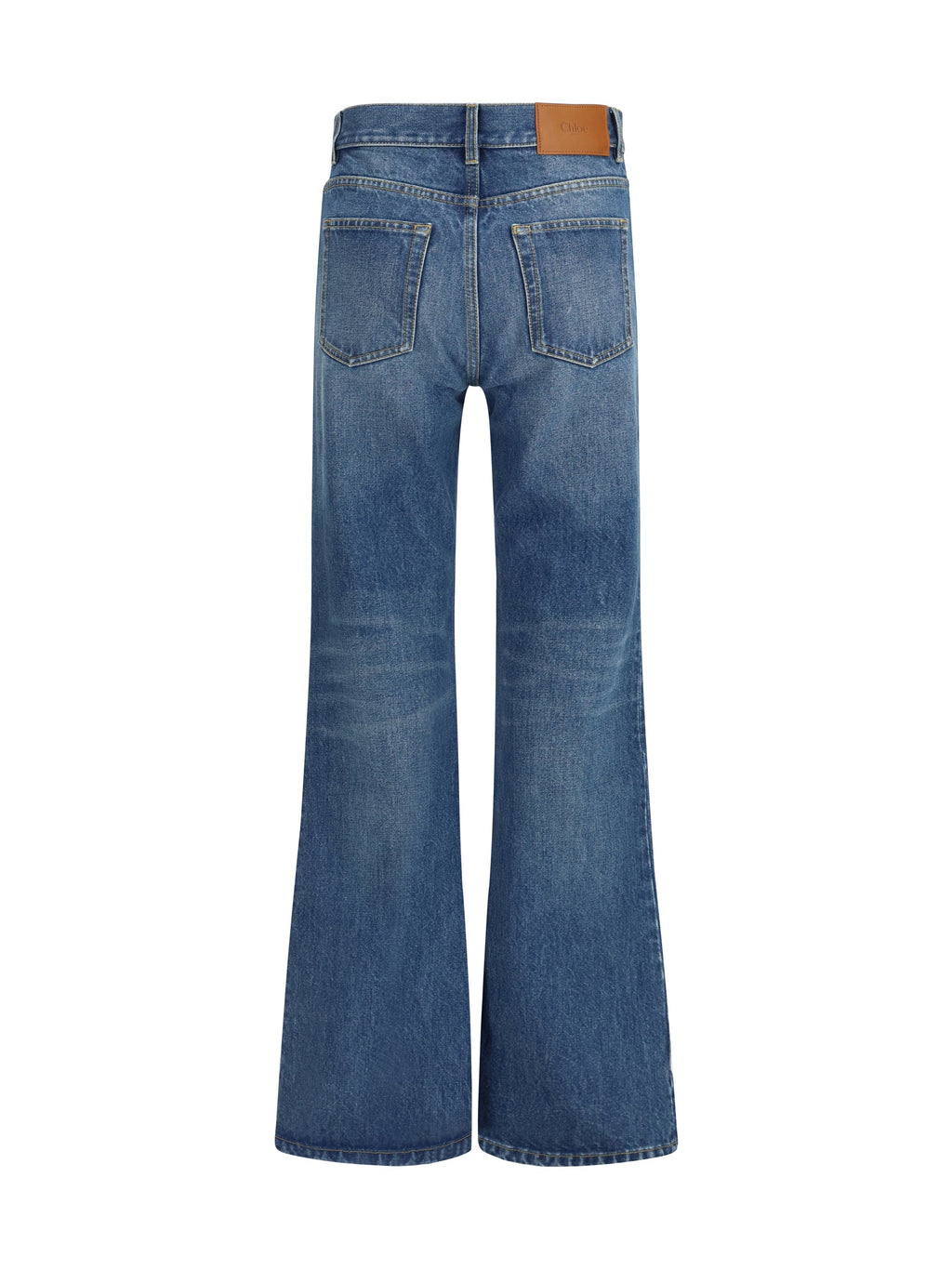 Chloé Women Jeans Flared In Organic Cotton Denim