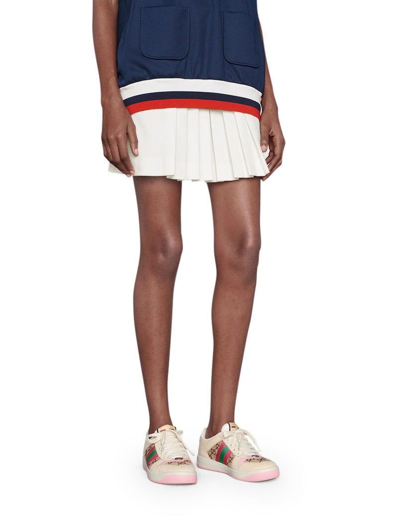 Gucci Women Screener Sneakers With Crystals