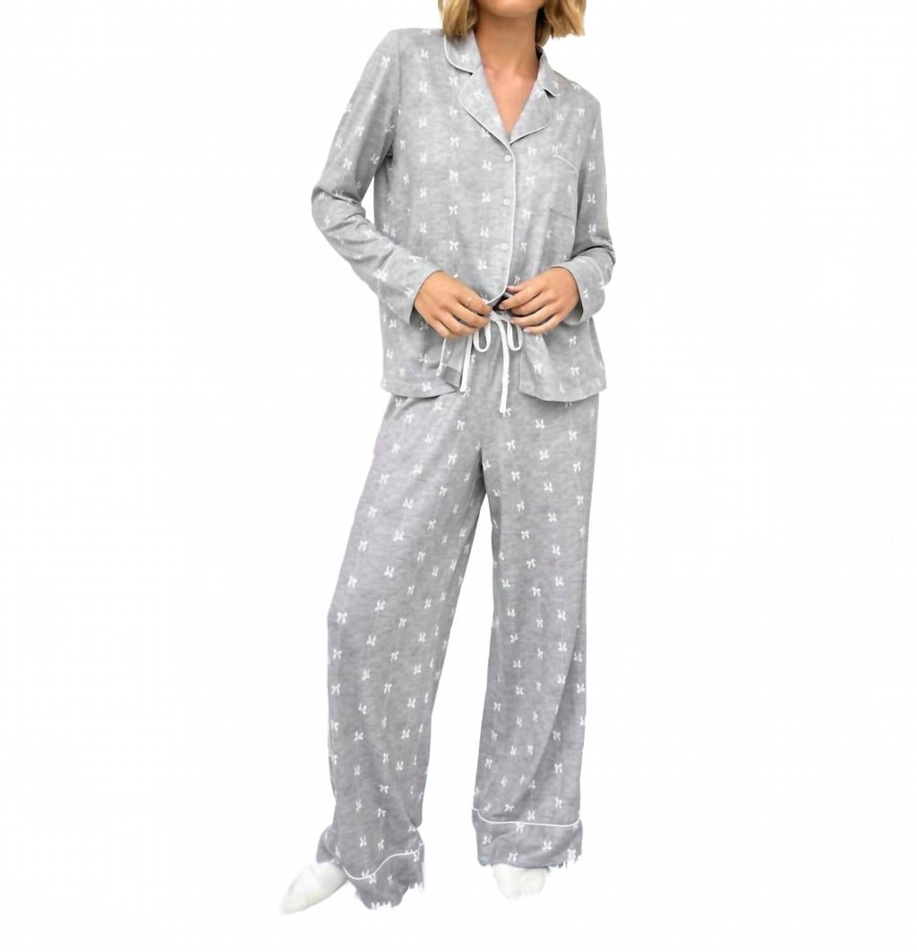 Flora Pillowsoft Sleep Set In Dotted Bows
