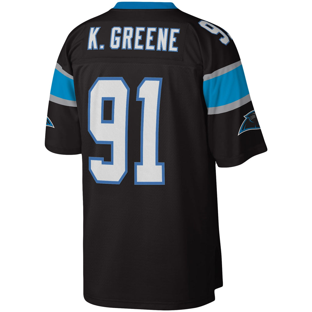 Carolina Panthers Kevin Greene Mitchell & Ness Black Legacy Replica Jersey