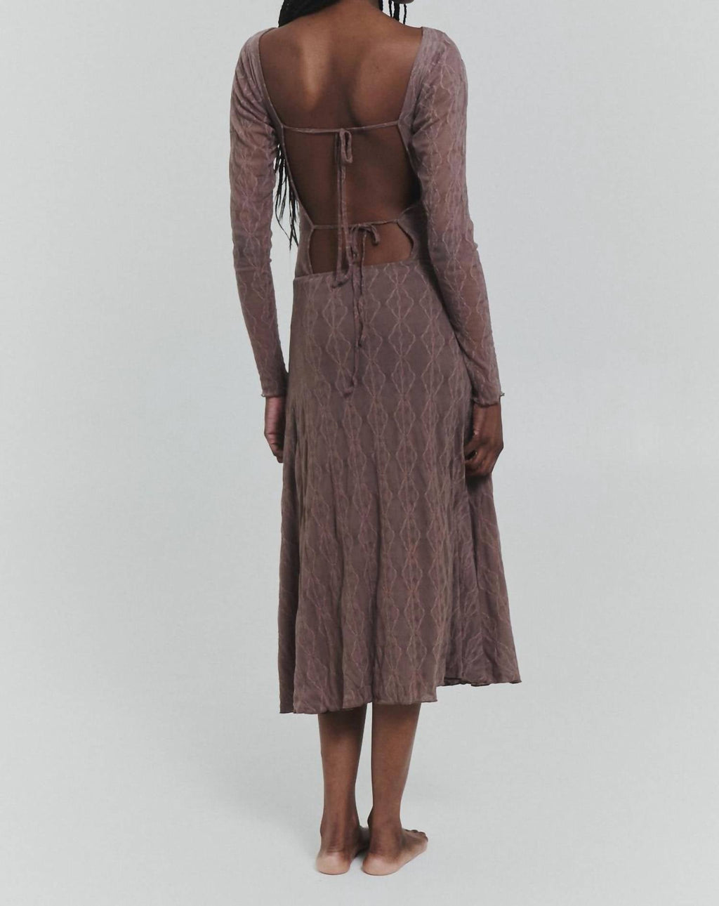 Mariposa Backless Dress In Mauve