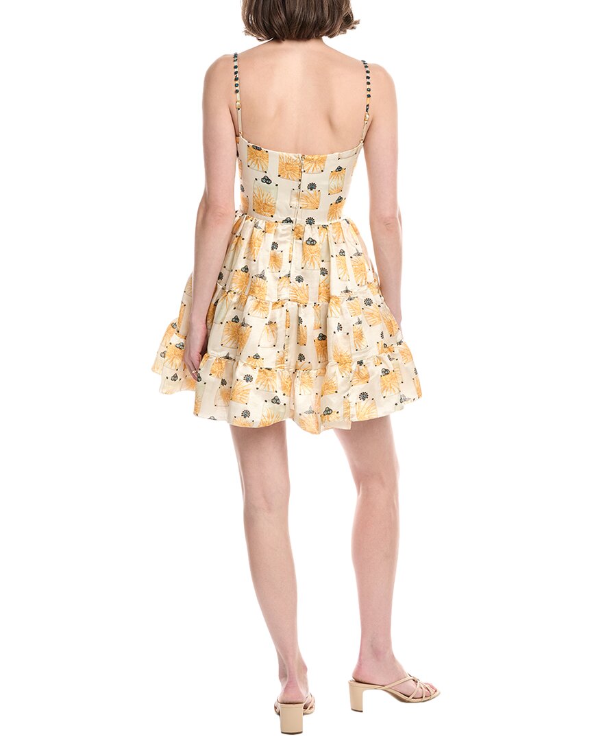 Agua by Agua Bendita Bisuteria Linen & Silk-Blend Mini Dress