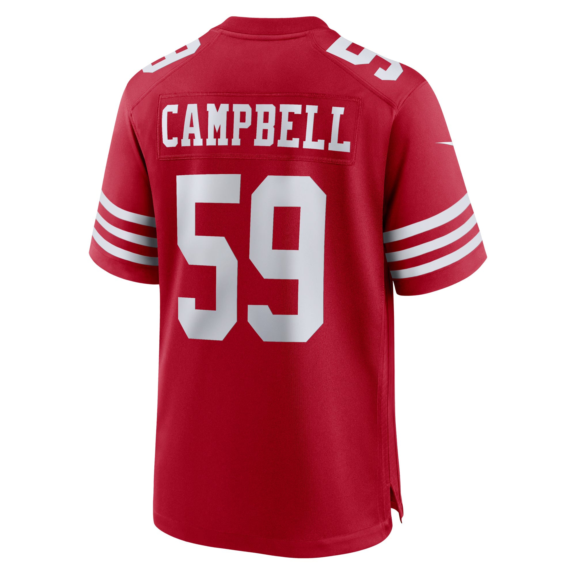 San Francisco 49ers De'Vondre Campbell Scarlet Team Game Jersey