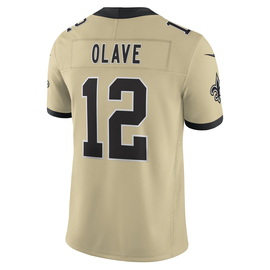 New Orleans Saints Chris Olave Gold Alternate Gameday Golds Alternate Vapor F.U.S.E. Limited Jersey