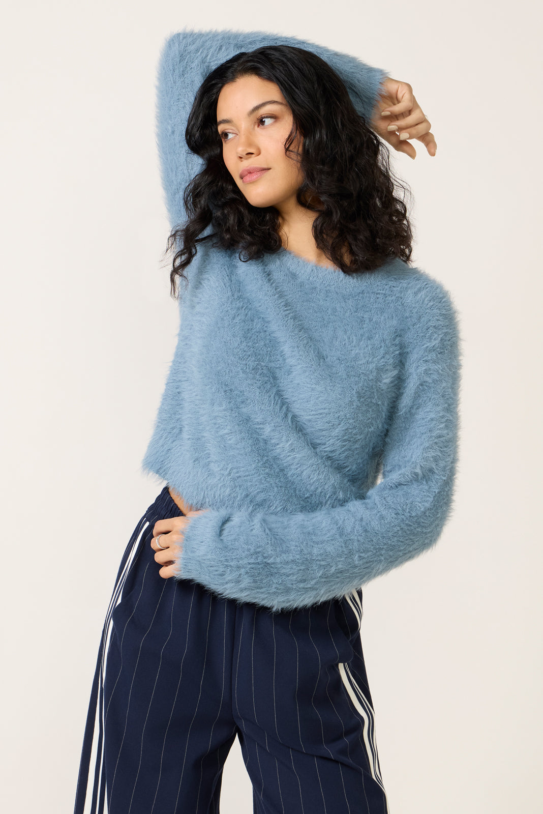 Women's Penny Fuzzy Crew Sweater Top