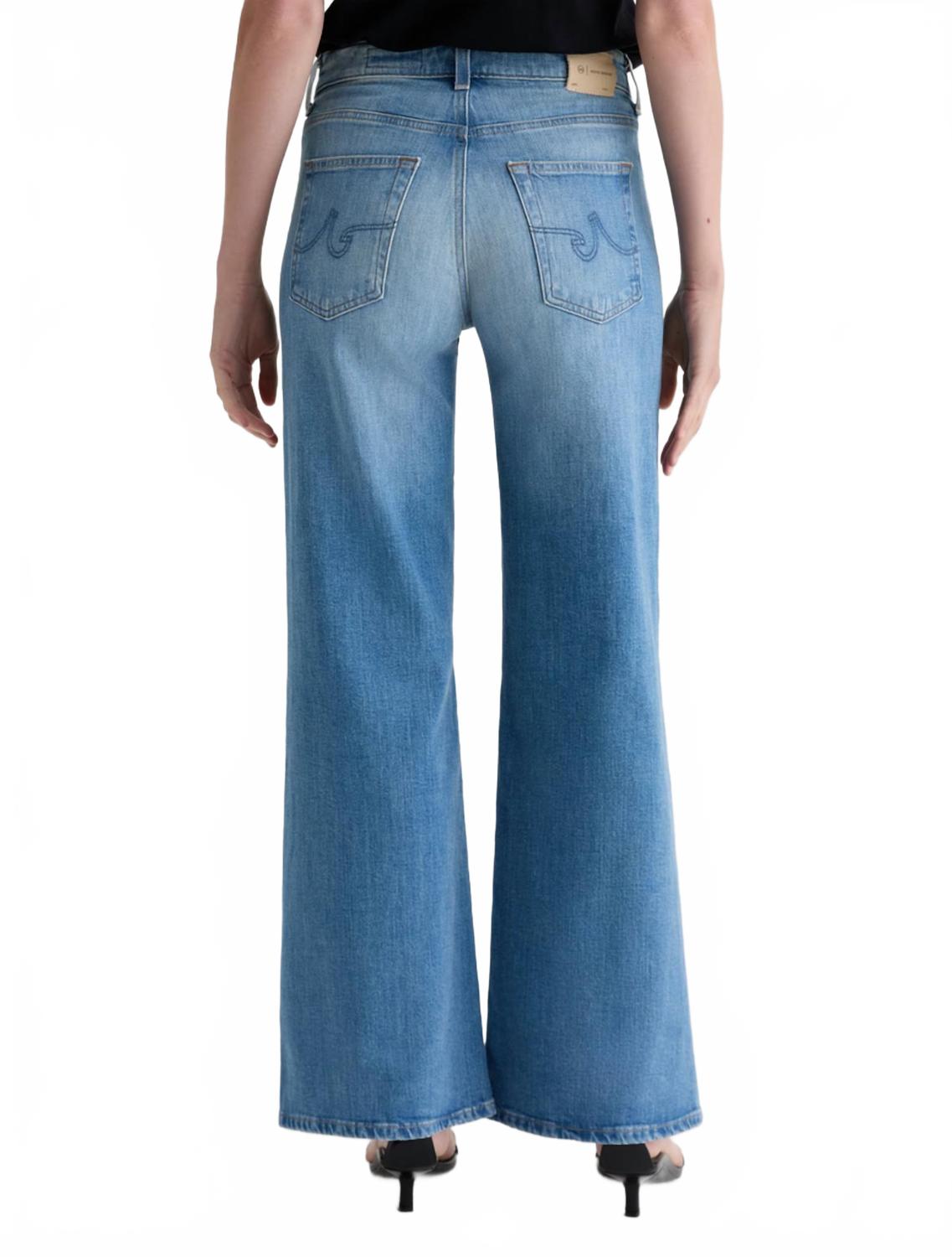 Saige Wide Leg Jeans In Bisou