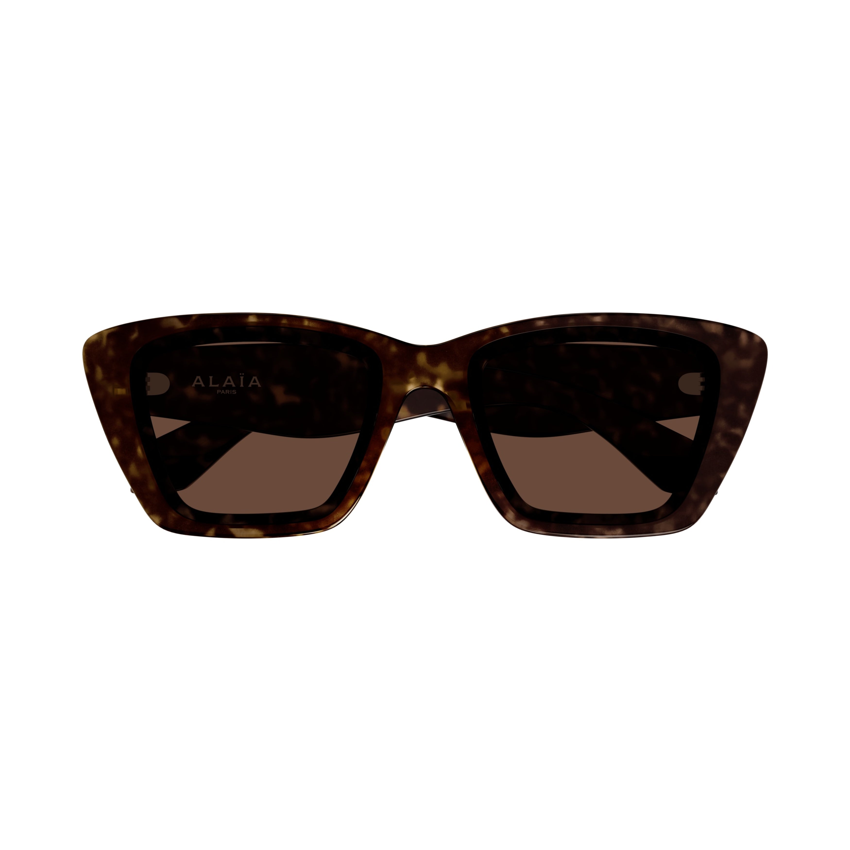 Oversized Square Sunglasses With Tortoiseshell Frame And Logo Accents