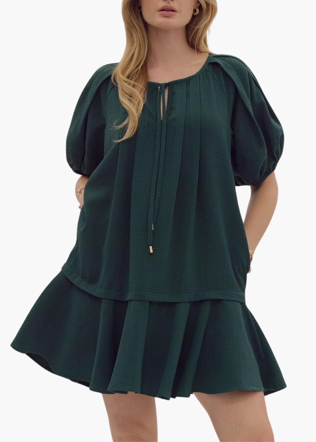 Madison Mini Dress In Forest