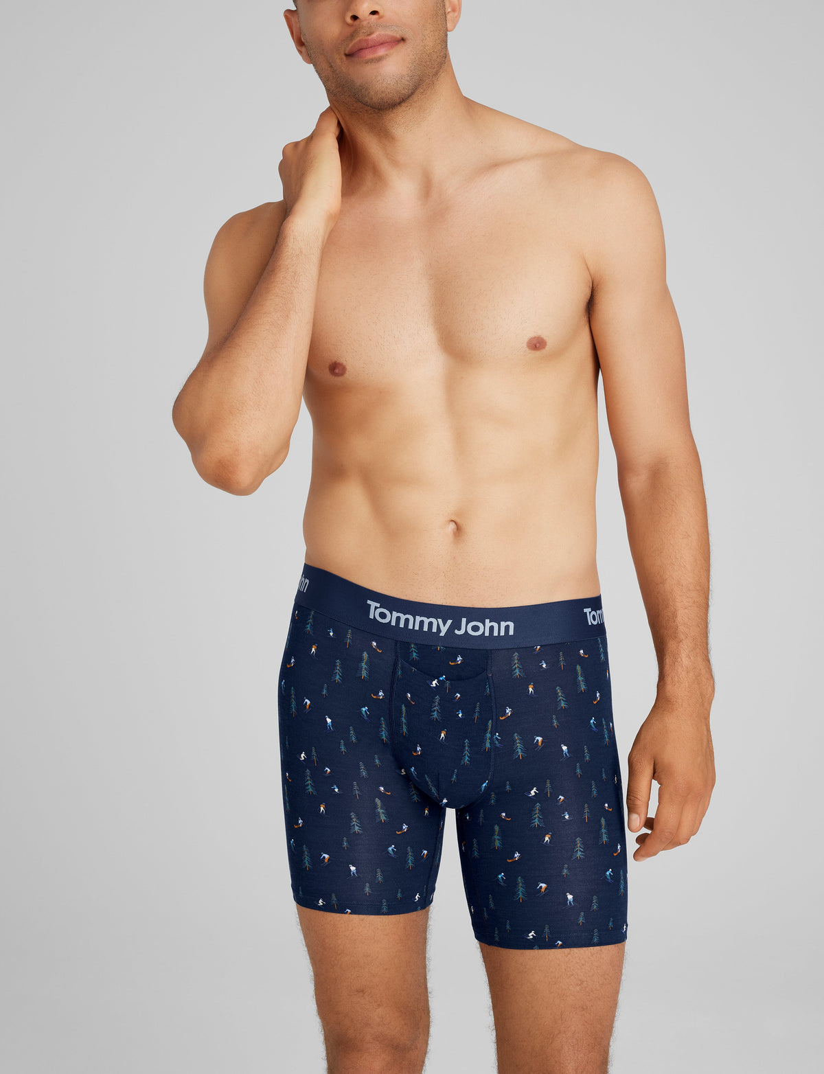 Men's Second Skin Mid-Length Boxer Brief 6"