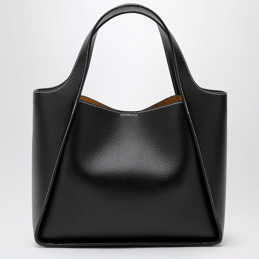Stella Mccartney Black Medium Stella Logo Bag Women