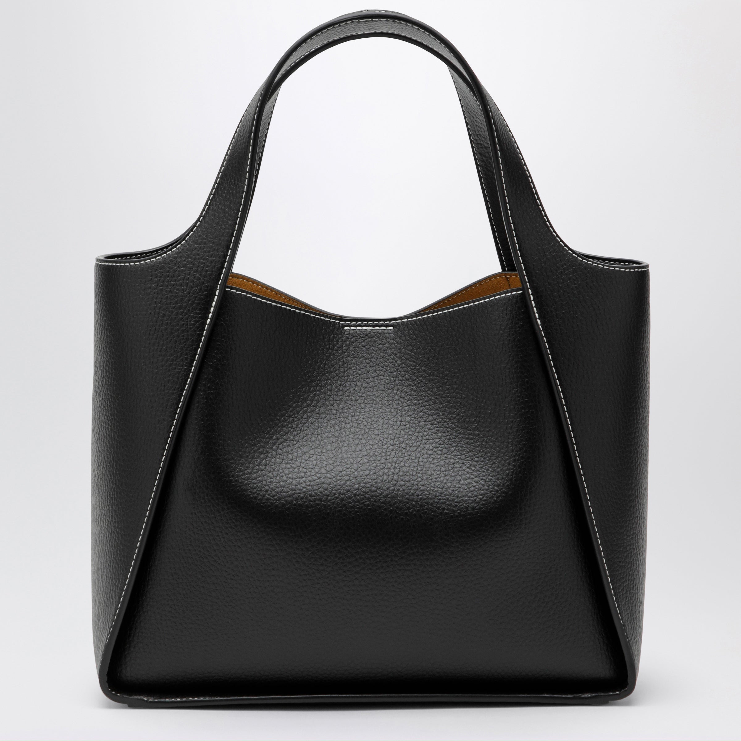 Stella Mccartney Black Medium Stella Logo Bag Women