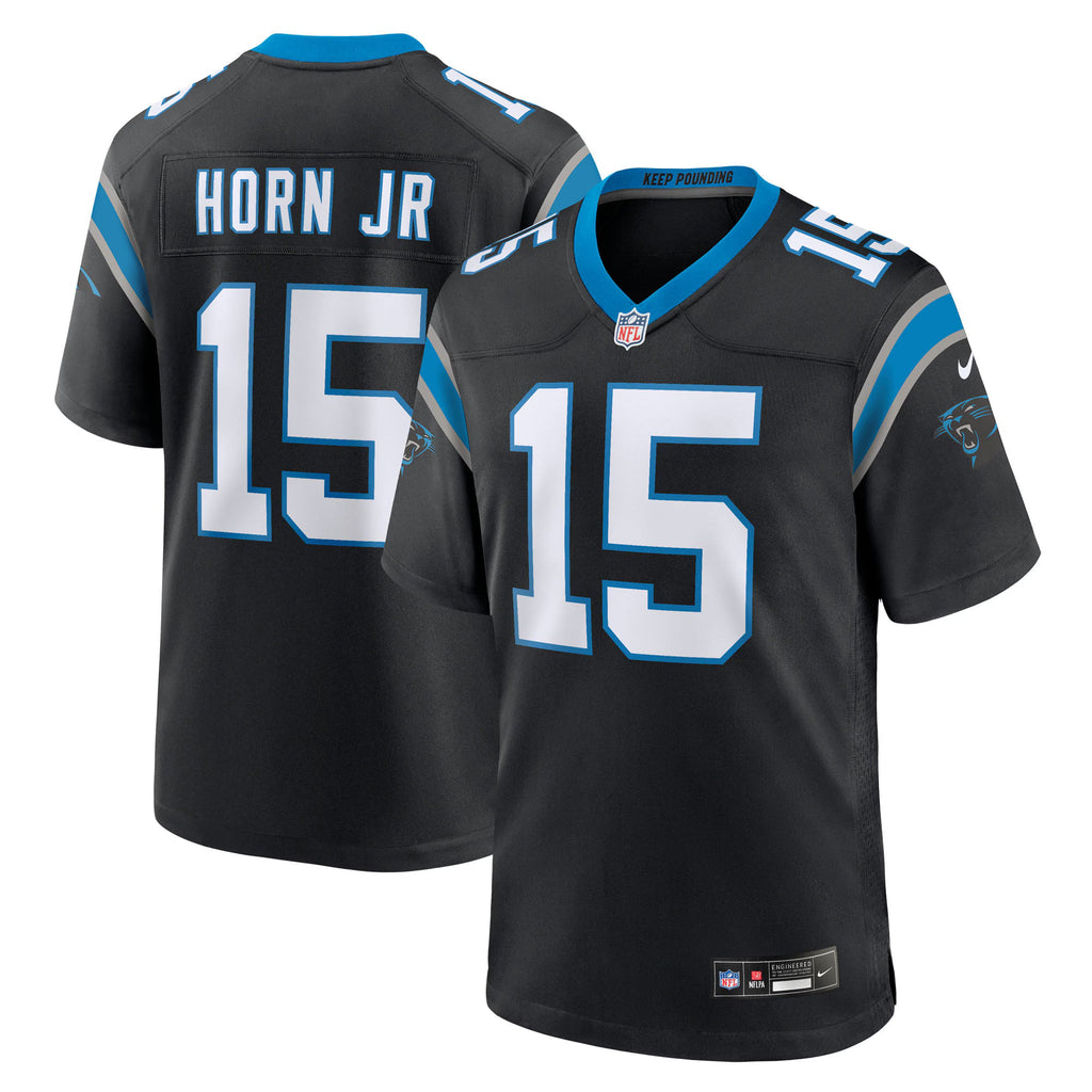 Carolina Panthers Jimmy Horn Jr Black Team Game Jersey