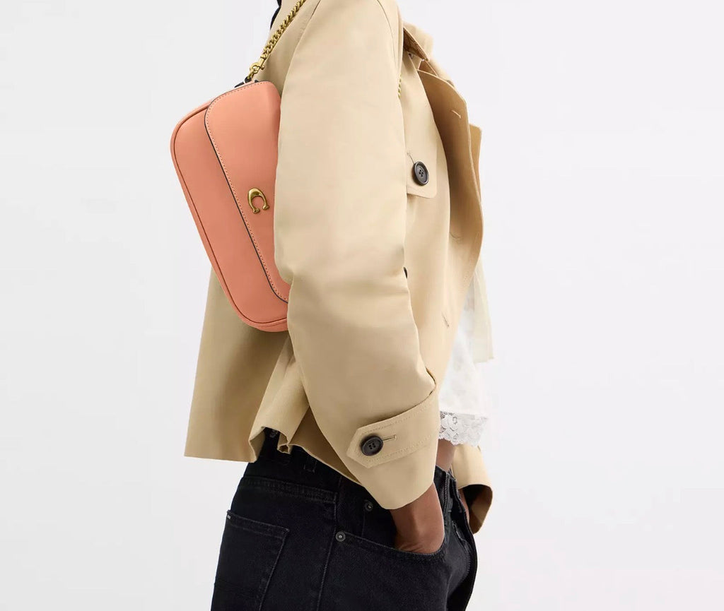 NWT Coach Brook Flap Chain Leather Bag