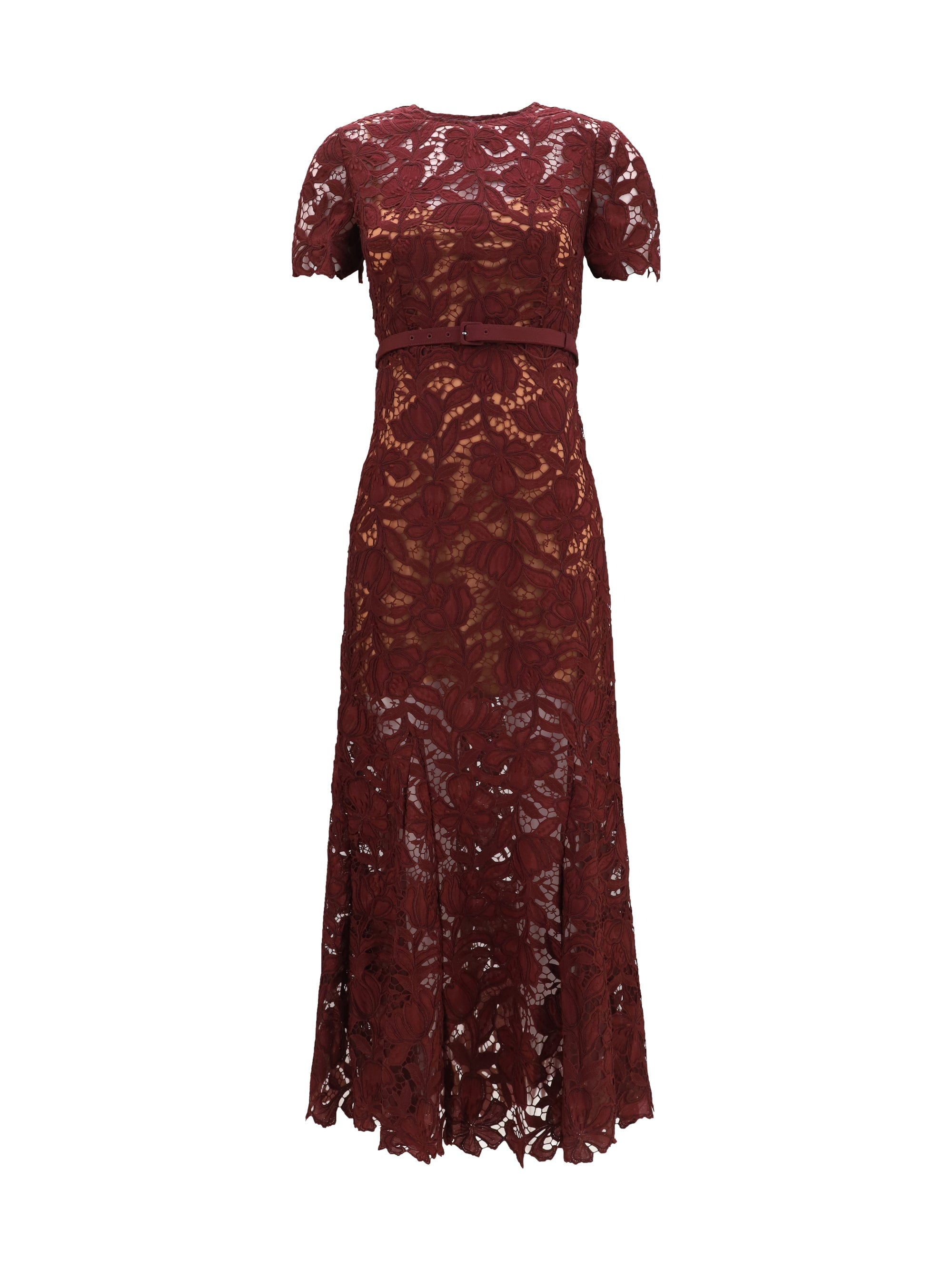 Self-Portrait Women Midi Lace Dress
