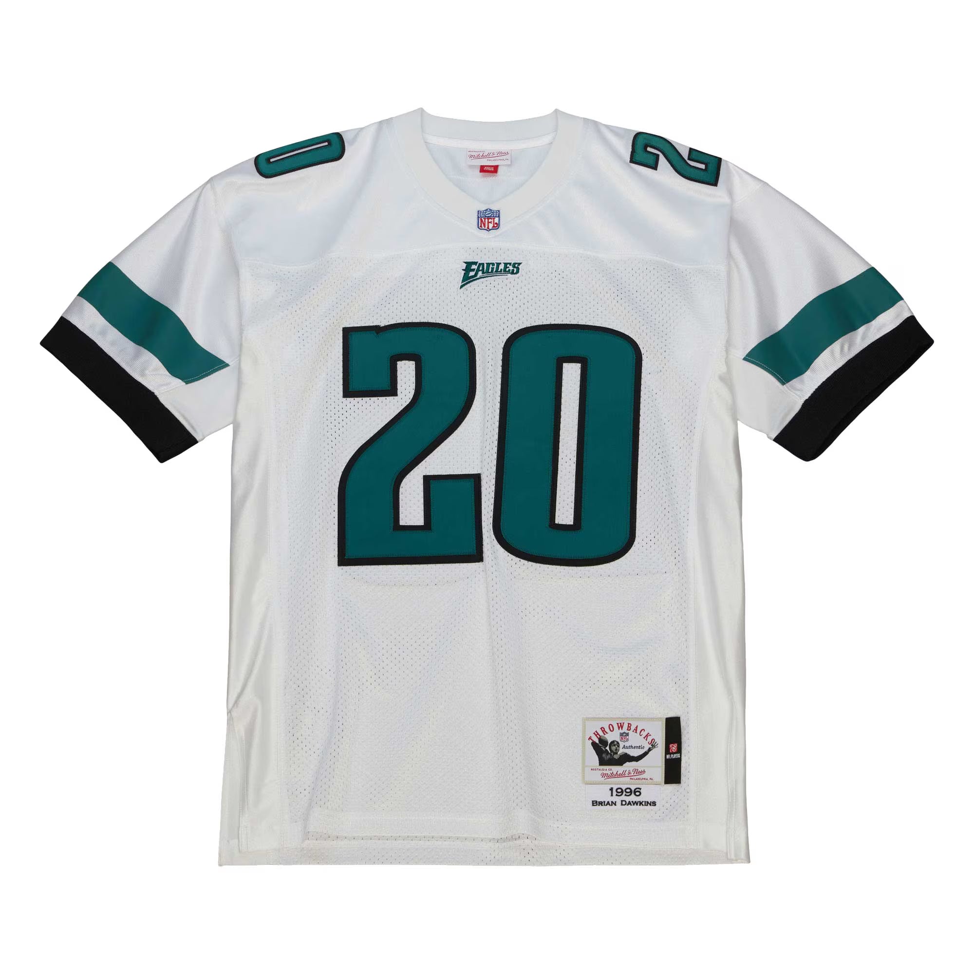 Philadelphia Eagles 1996 Brian Dawkins Mitchell & Ness White Authentic Throwback Retired Player Jersey
