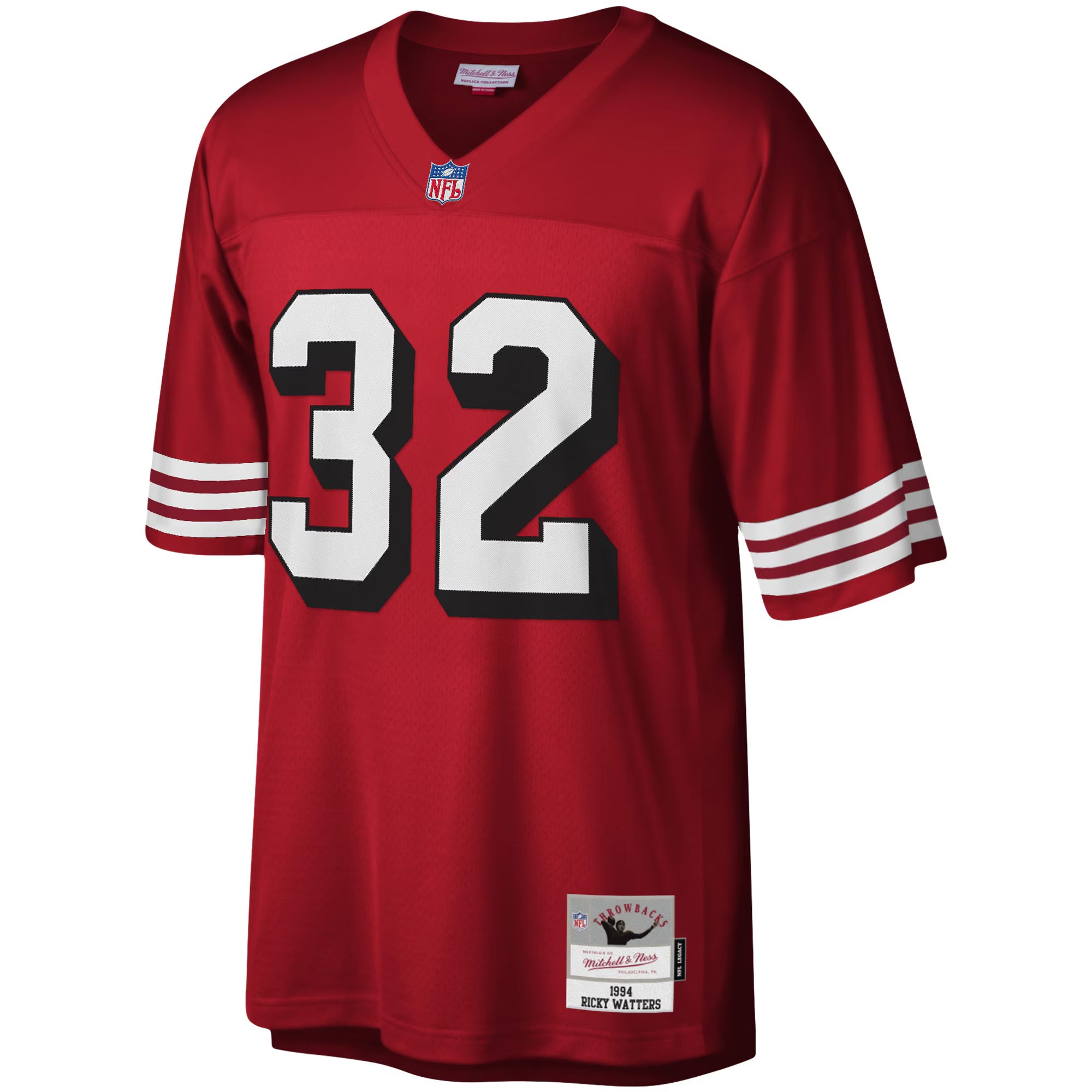 San Francisco 49ers Ricky Watters Mitchell & Ness Scarlet Legacy Replica Jersey