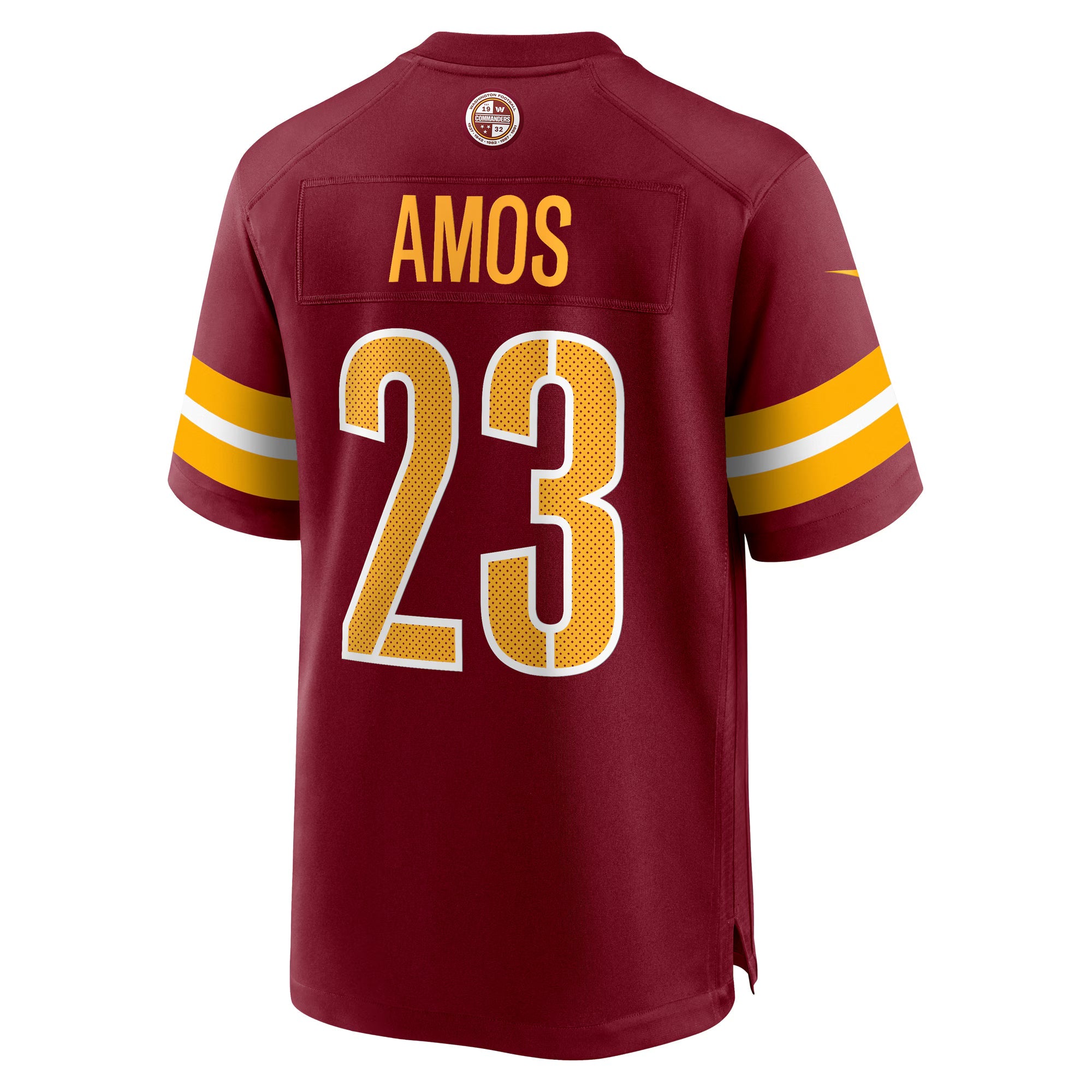 Washington Commanders Trey Amos Burgundy Team Game Jersey