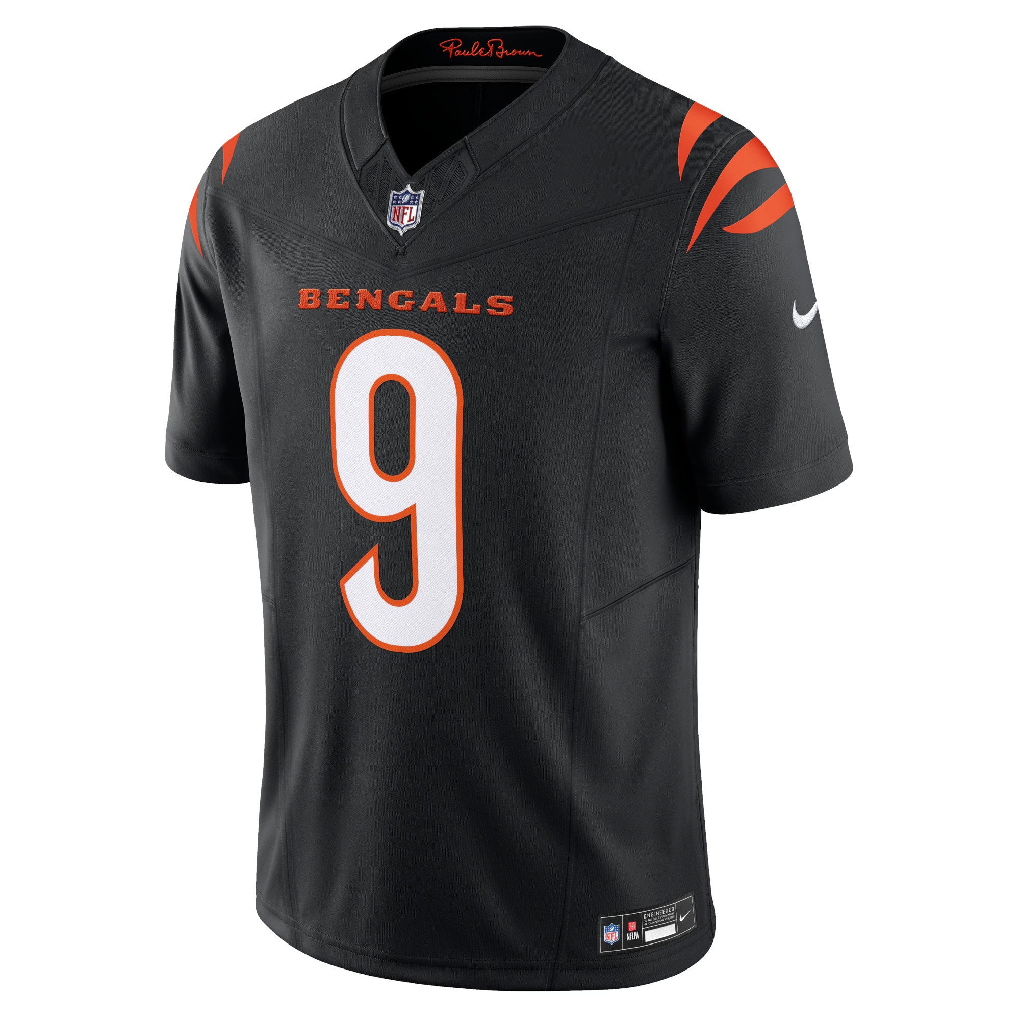 Cincinnati Bengals Joe Burrow Black Vapor F.U.S.E. Limited Jersey