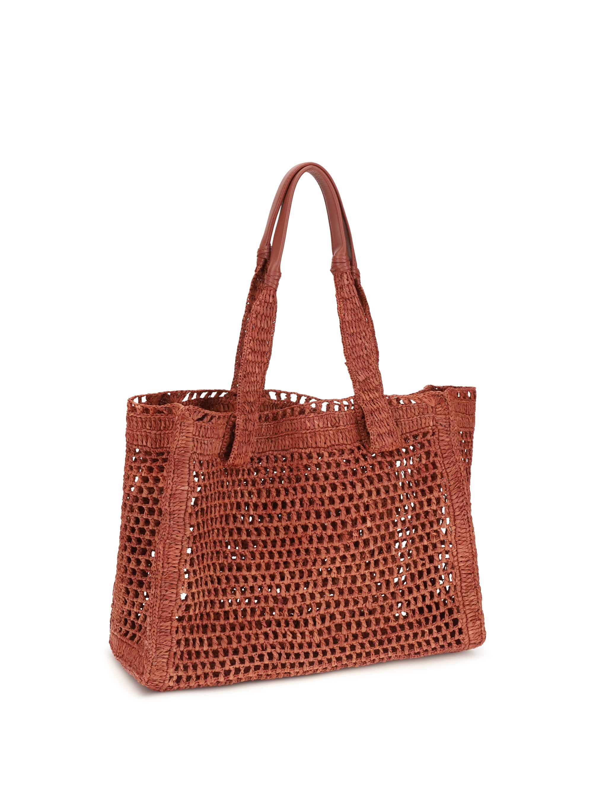 Chloé Women East-West Summer Banana Raffia Tote Bag
