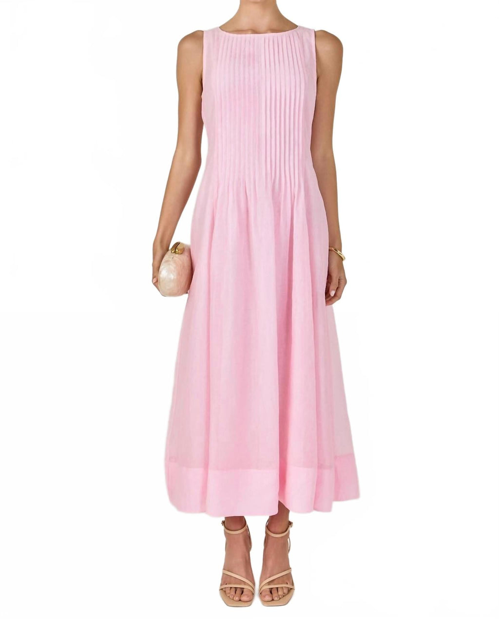 Julia Midi Dress In Pink