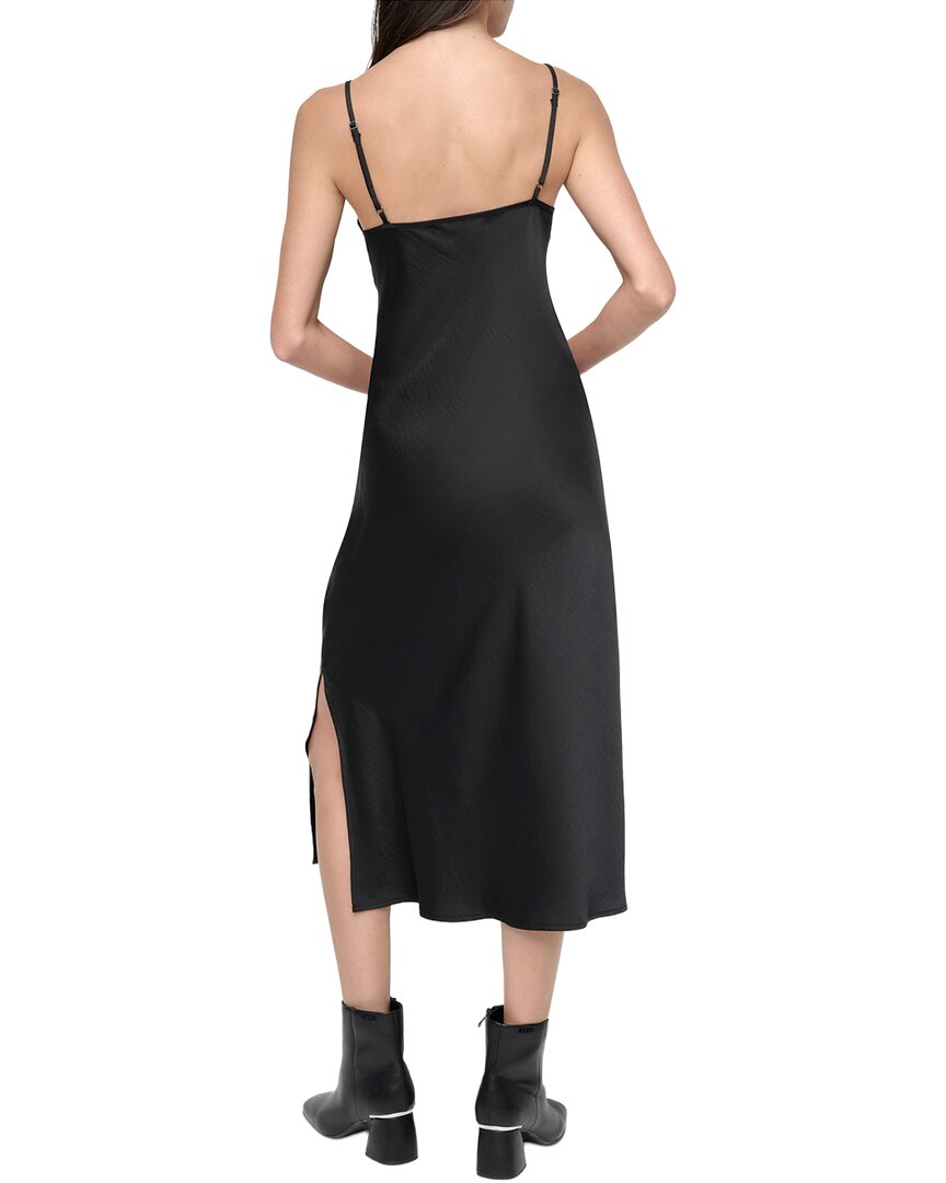 DKNY Washer Satin Bias Slip Dress