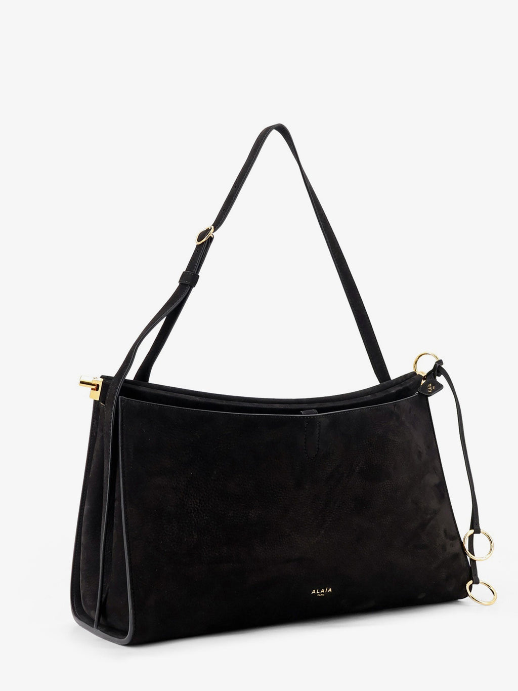 Alaia Women Le Click Pocket 35 Nabuk Shoulder Bag