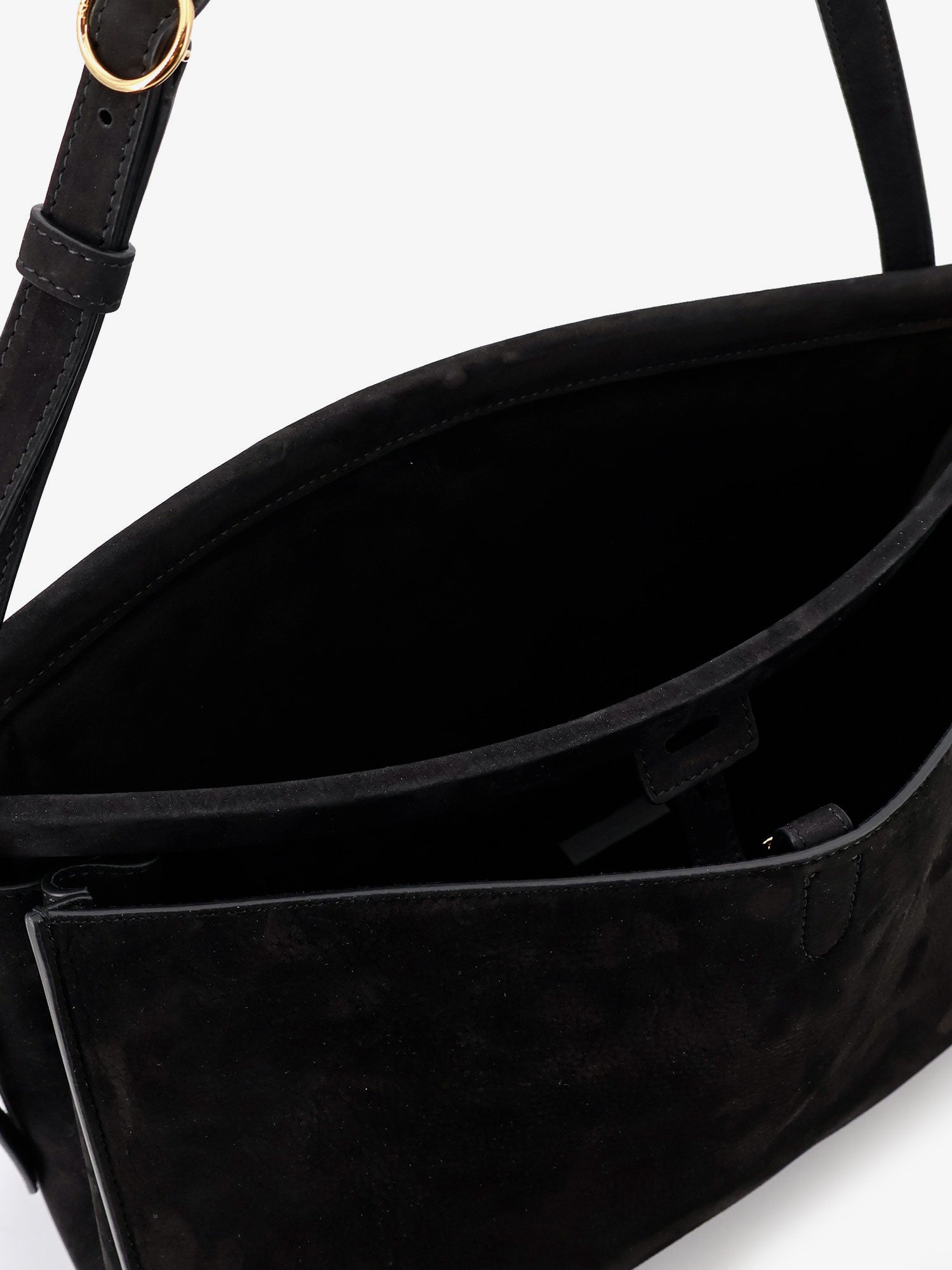 Alaia Women Le Click Pocket 35 Nabuk Shoulder Bag